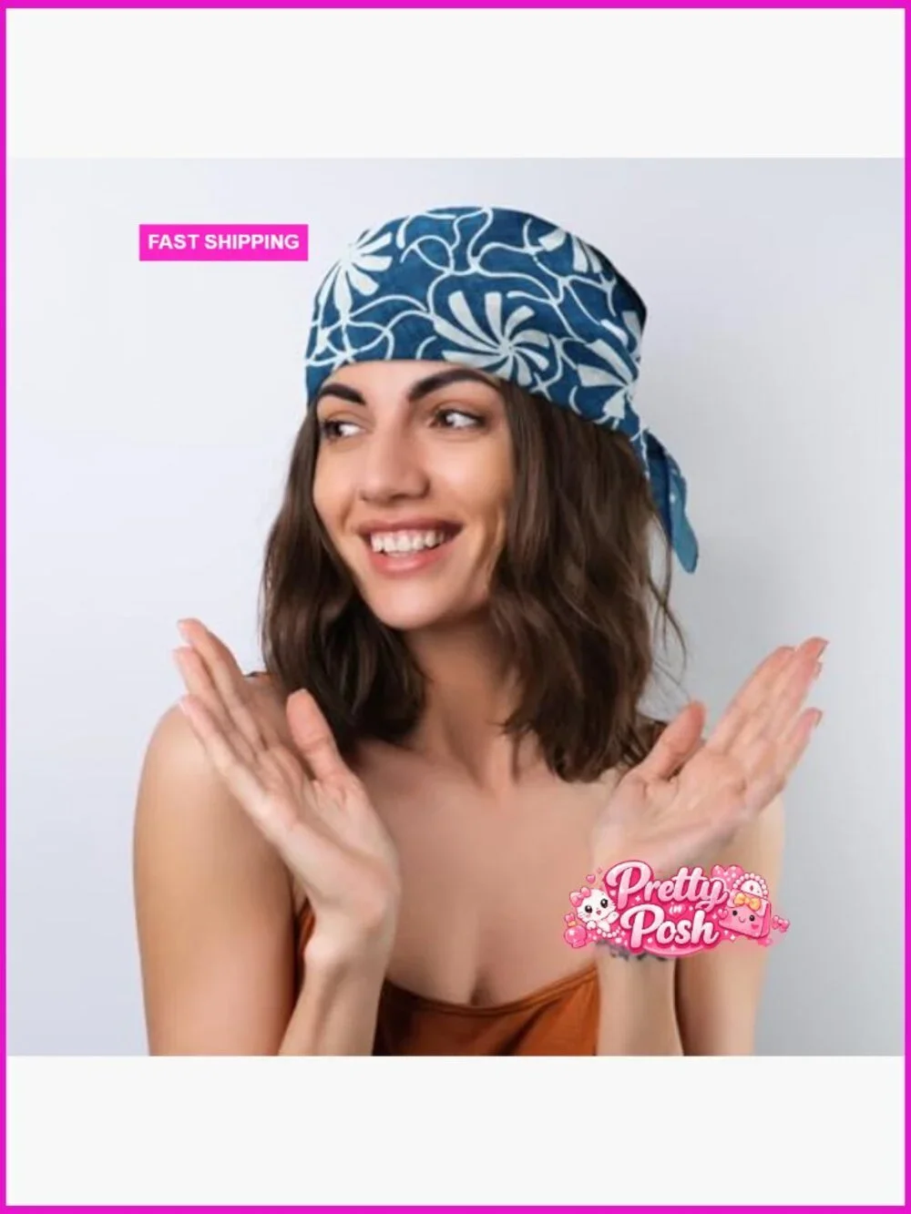 Cotton Blend Bandana Headscarf for Women Men Unisex Lightweight